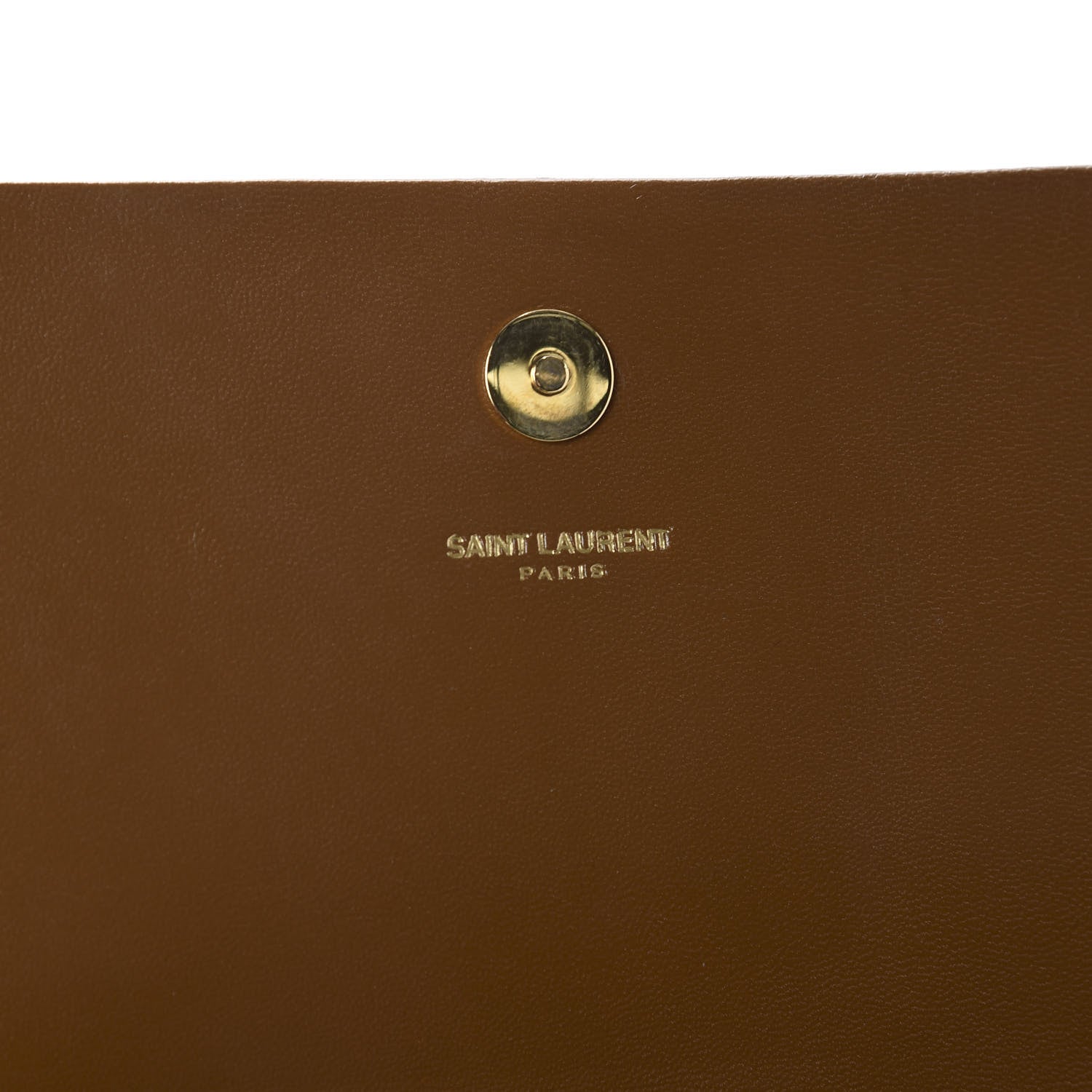 Saint Laurent Suede Cassandre Tassel Clutch Tan 10 of 12