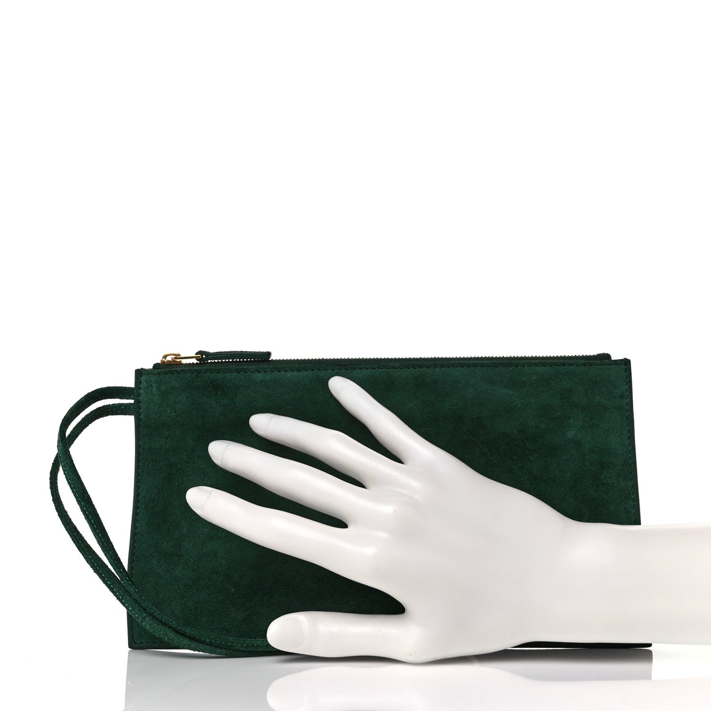 Suede Arco Tote Removable Pouch Raintree