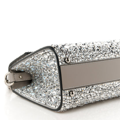 Valentino Garavani Crystal Embroidered Mini Vsling Top Handle Bag Silver 9 of 11