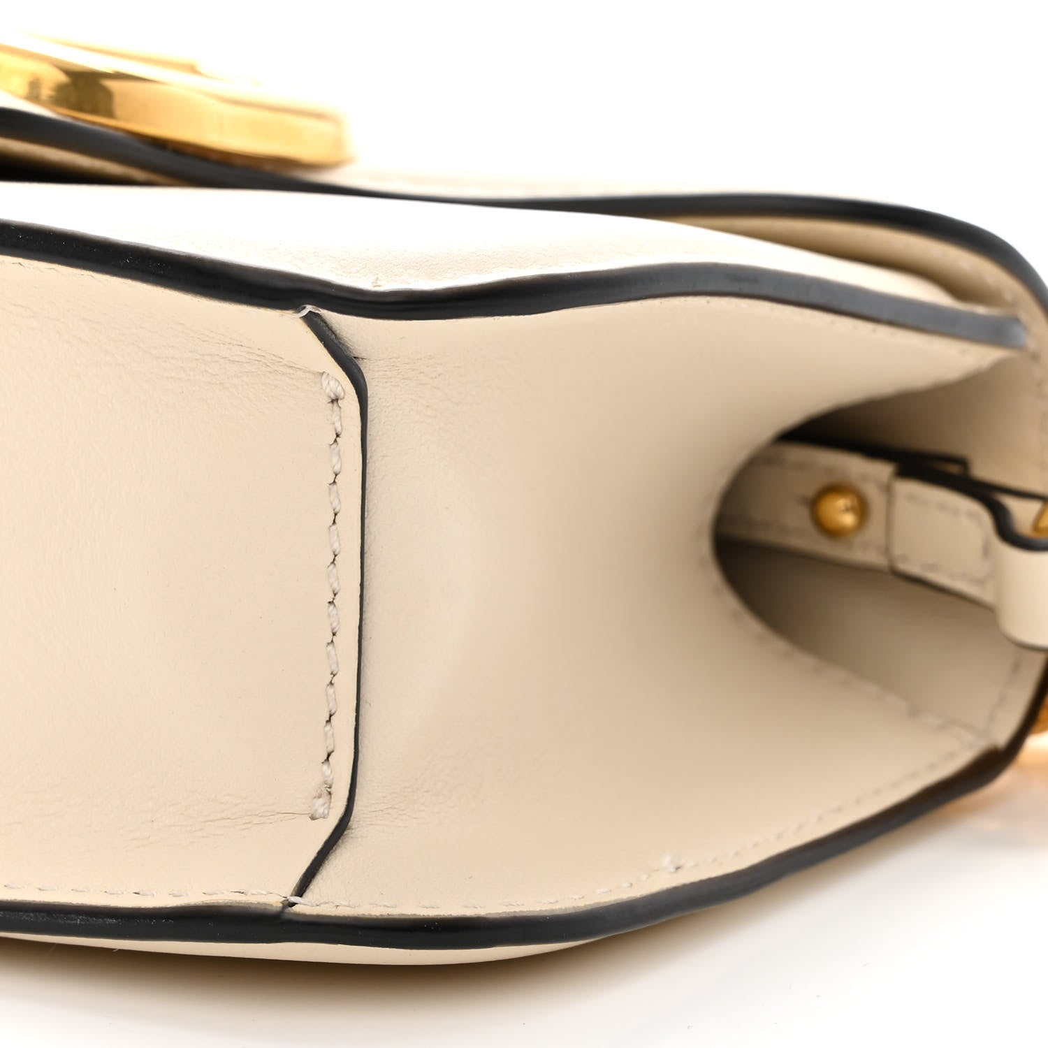 Valentino Garavani Calfskin Vlogo Small Loco Shoulder Bag Light Ivory 10 of 10