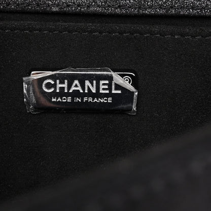 Chanel Patent Iridescent Calfskin Sequin Medium Boy Flap Bag Black 5 of 11