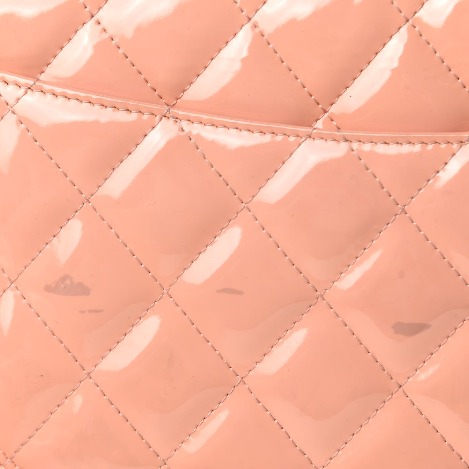 Chanel Patent Quilted Jumbo Double Flap Pink 12 of 18