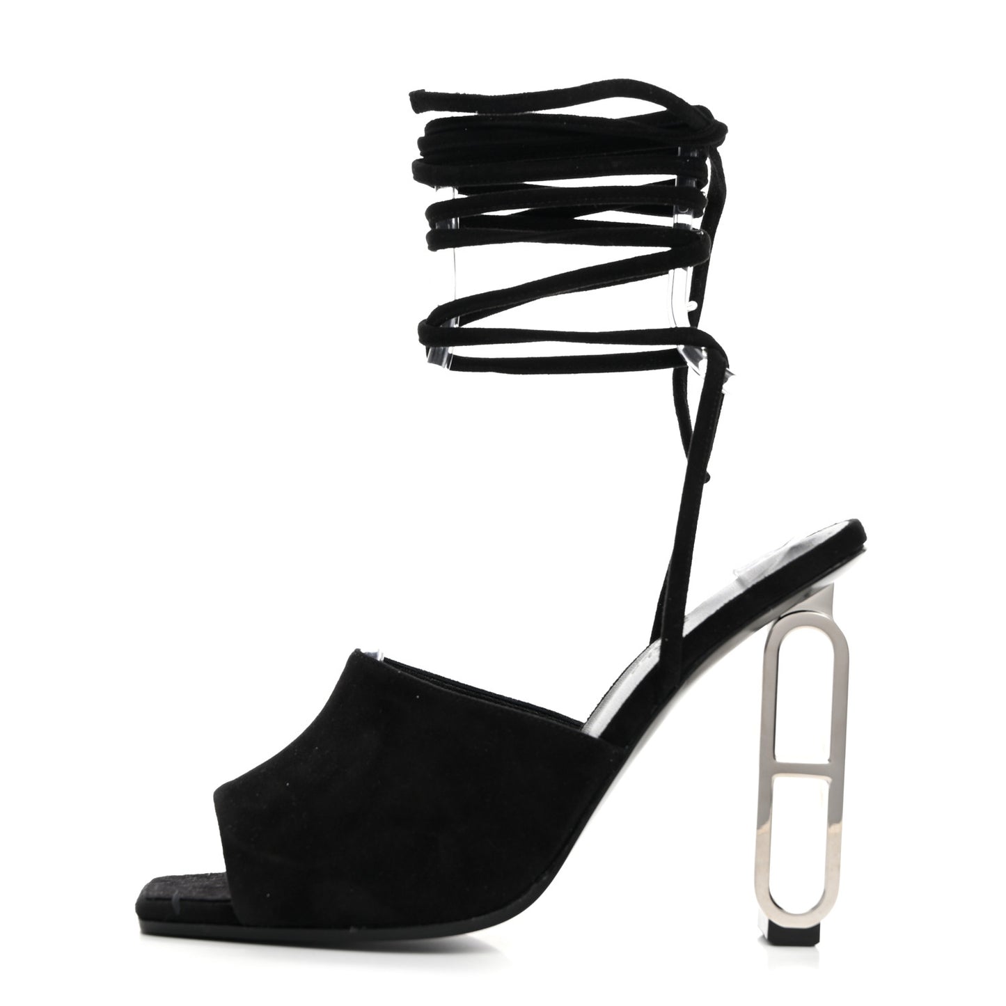 Chevre Velours Image 100 Sandals 38 Black
