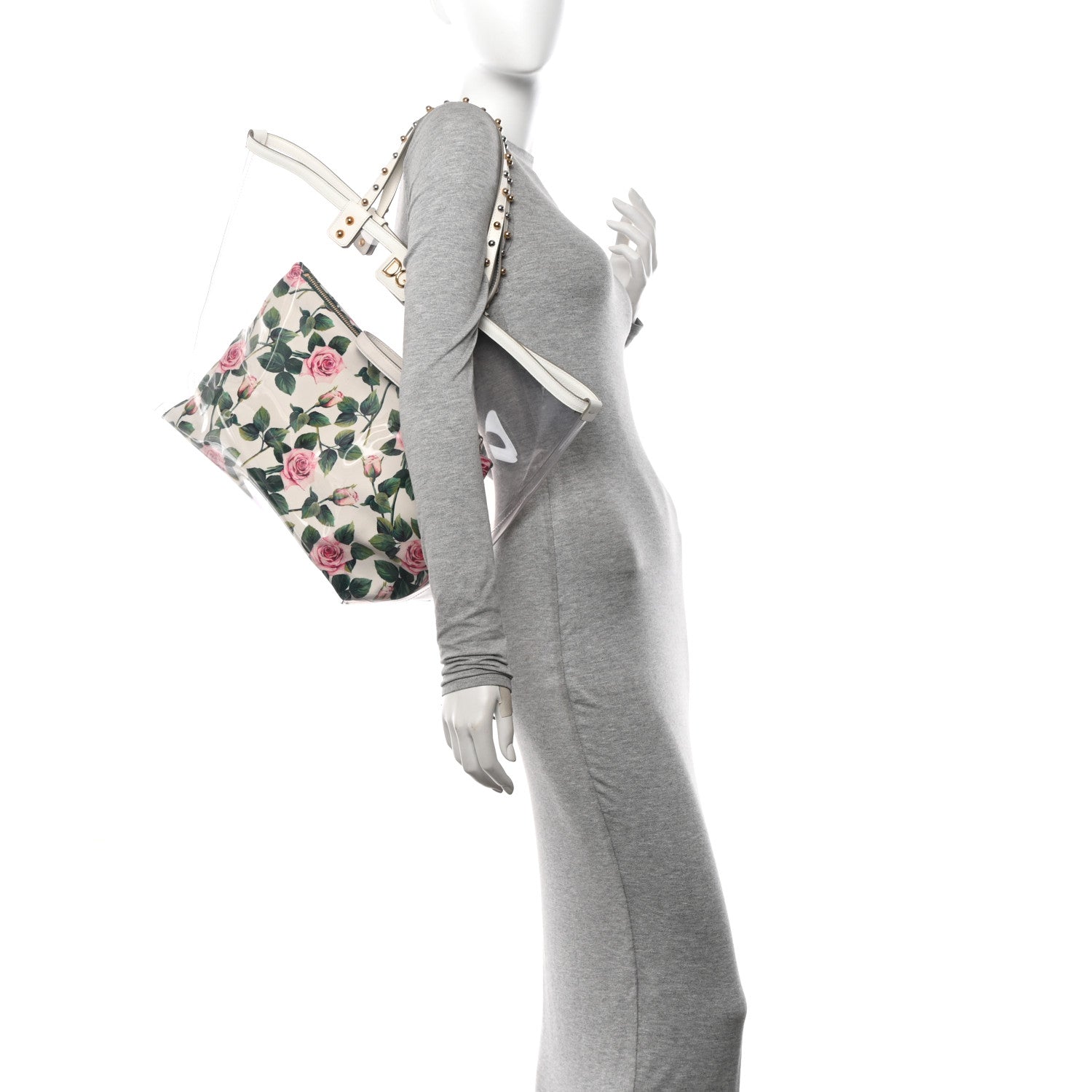 Dolce & Gabbana Canvas PVC Floral Printed Beatrice Tote Multicolor 2 of 14
