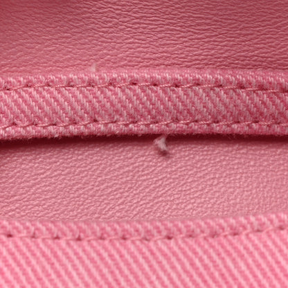 Balenciaga Washed Denim Hourglass Top Handle Bag Mini Denim Pink 12 of 14