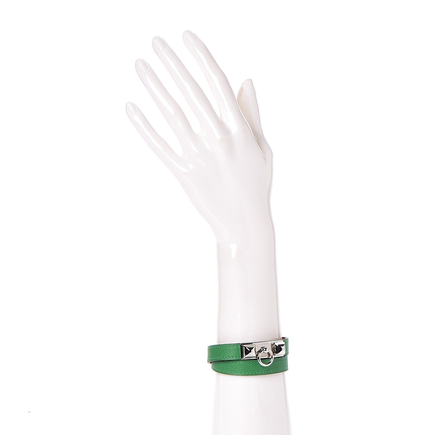 Hermes Swift Rivale Double Tour Bracelet M Bambou 2 of 7