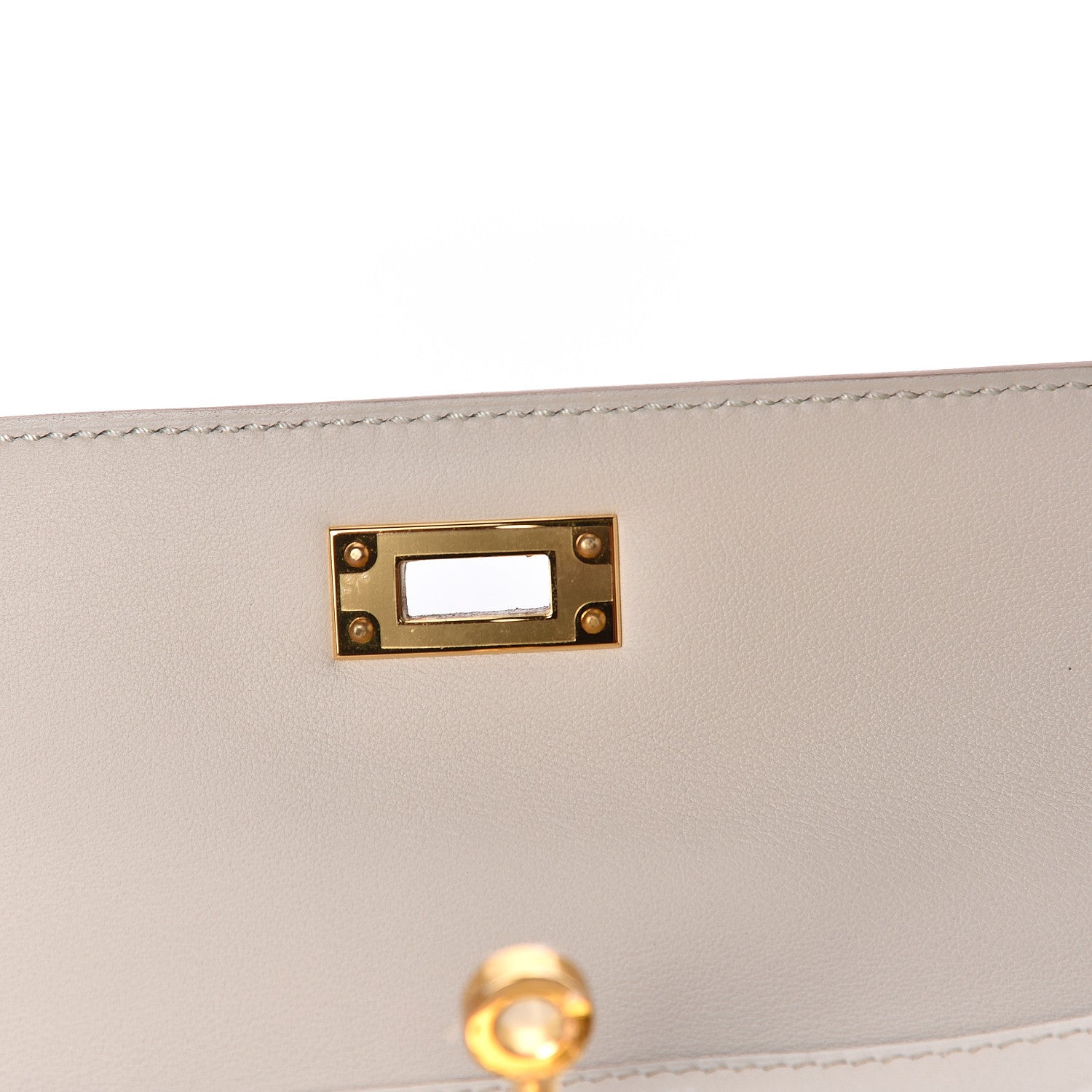 Hermes Swift Kelly Cut Clutch Pochette Beton 12 of 24