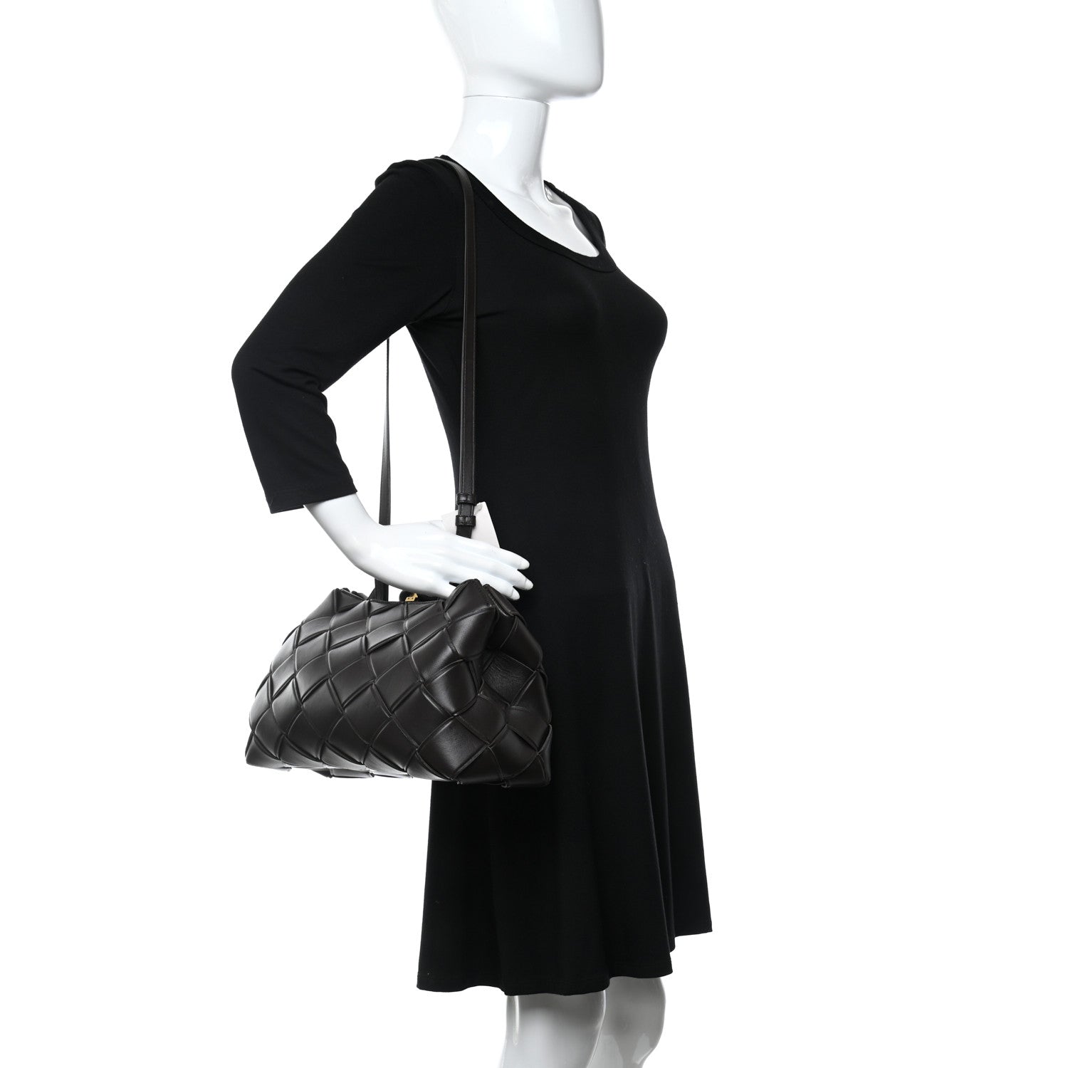 Bottega Veneta Nappa Maxi Intrecciato Grasp Top Handle Bag Fondant 2 of 9