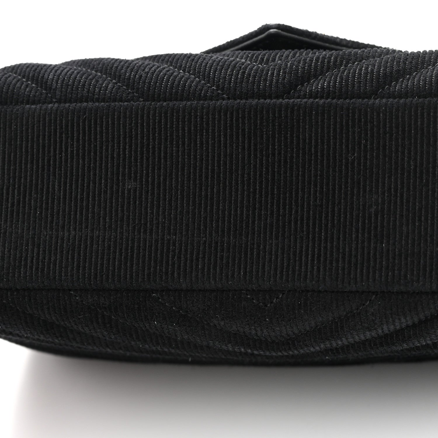 Saint Laurent Corduroy Matelasse Chevron Monogram Medium College Bag Softy Black 11 of 15