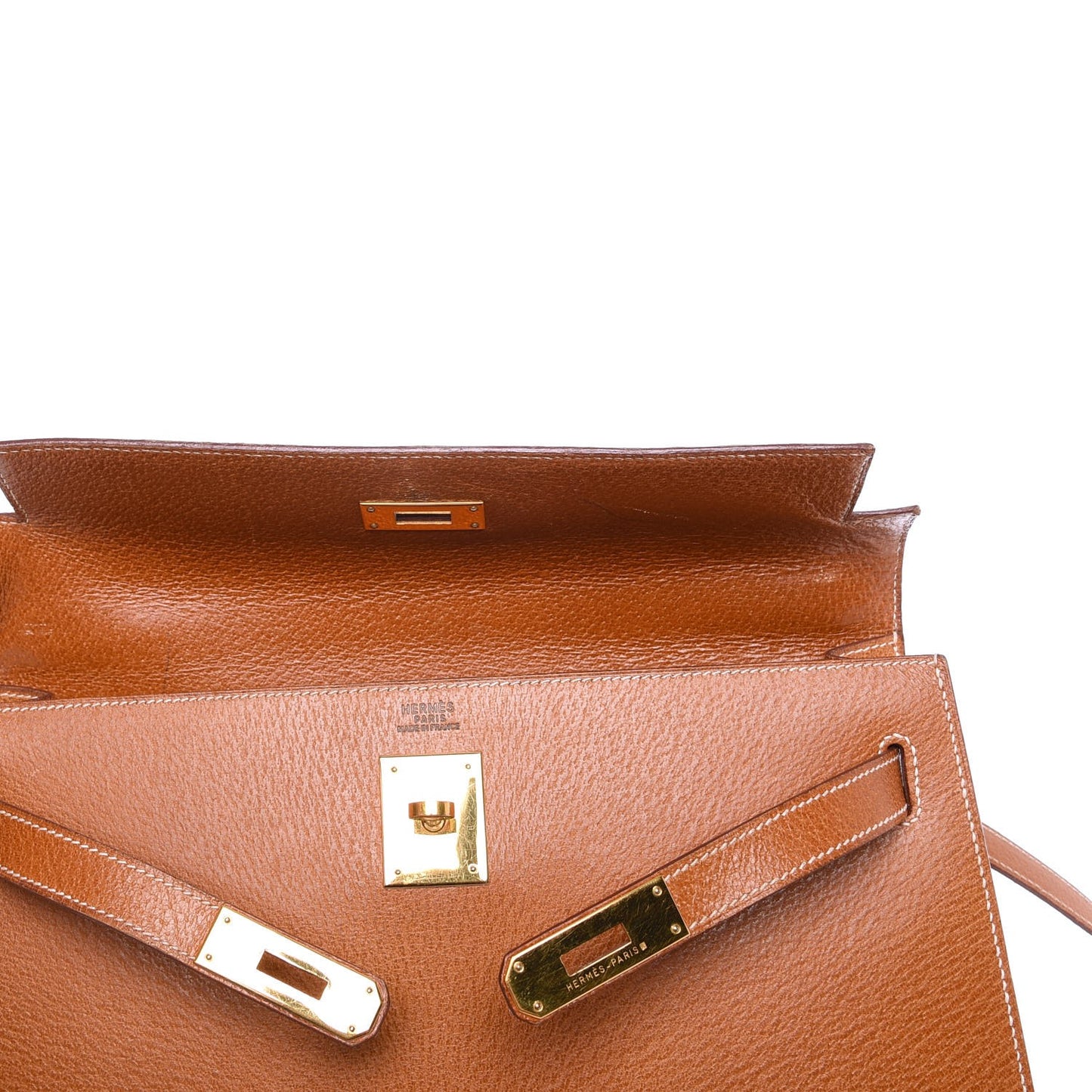 Peau Porc Sellier Kelly 32 Gold