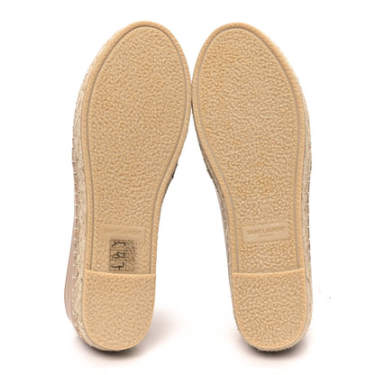 Saint Laurent Lambskin Monogram Espadrilles 35 Nude 6 of 10