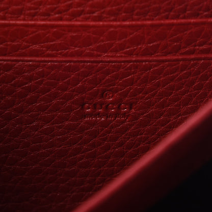 Gucci Calfskin GG Marmont Chain Wallet Vulcanic Red 6 of 7