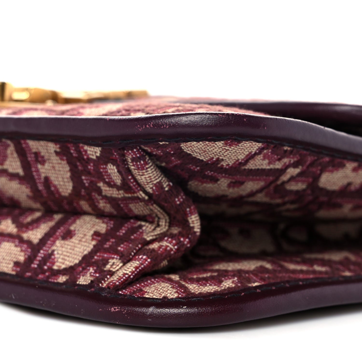 Christian Dior Oblique DiorAddict Flap Bag Burgundy 8 of 8