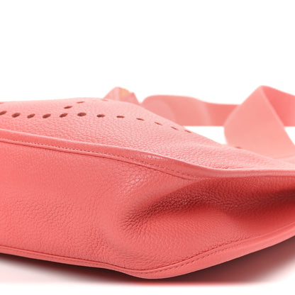 Hermes Taurillon Clemence Evelyne GM Rose Jaipur 10 of 10