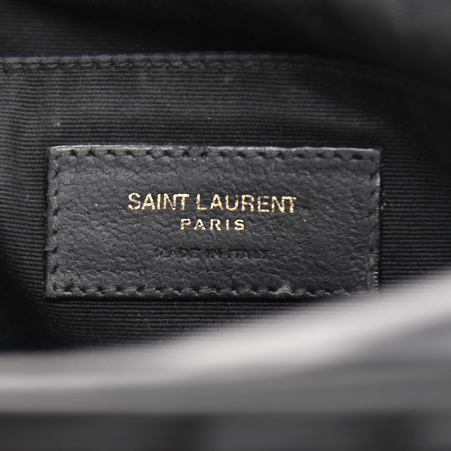 Saint Laurent Calfskin Matelasse Monogram Lou Camera Bag Black 6 of 19