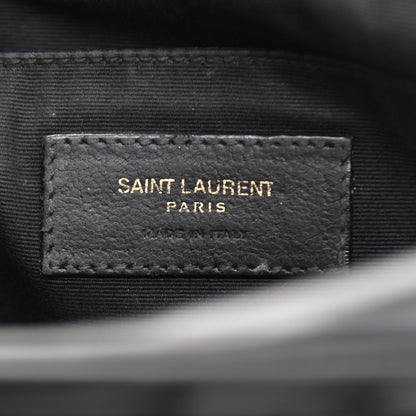 Saint Laurent Calfskin Matelasse Monogram Lou Camera Bag Black 6 of 19