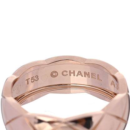 Chanel 18K Beige Gold Small Coco Crush Ring 53 6.5 4 of 7