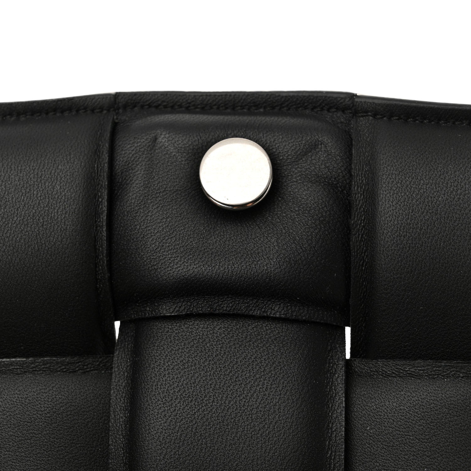 Bottega Veneta Lambskin Maxi Intreccio Padded Chain Cassette Crossbody Bag Black 11 of 12