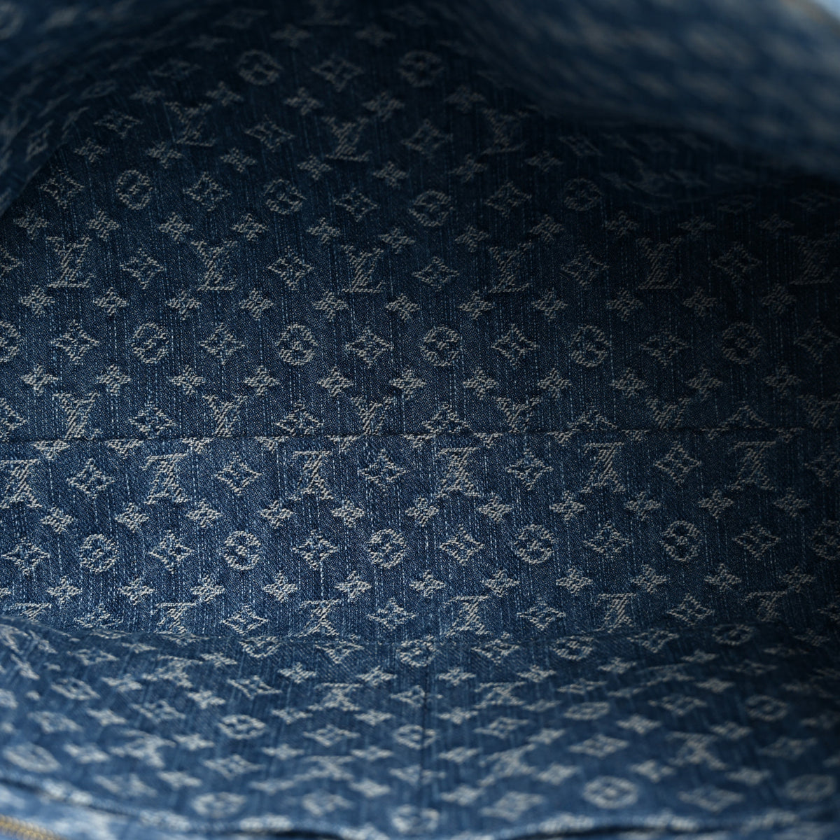 Louis Vuitton Monogram Denim Onthego MM Blue 5 of 11