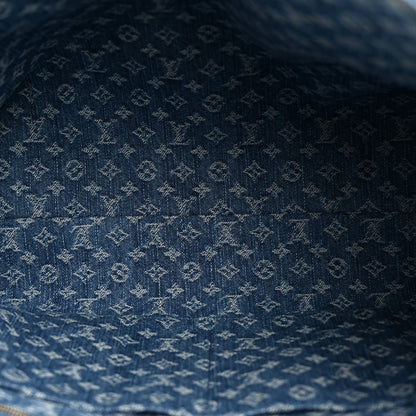 Louis Vuitton Monogram Denim Onthego MM Blue 5 of 11
