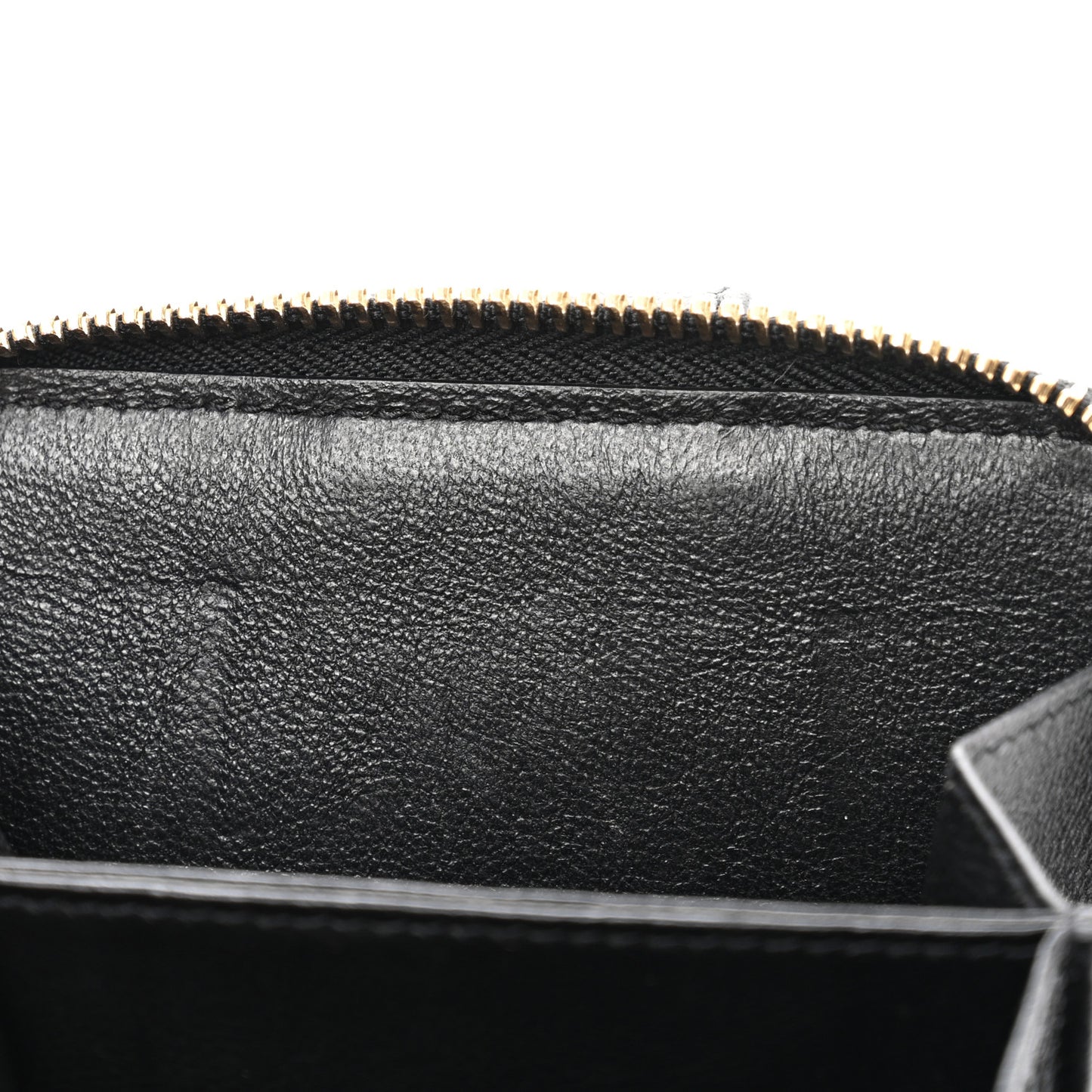Goatskin Compact Wallet Black
