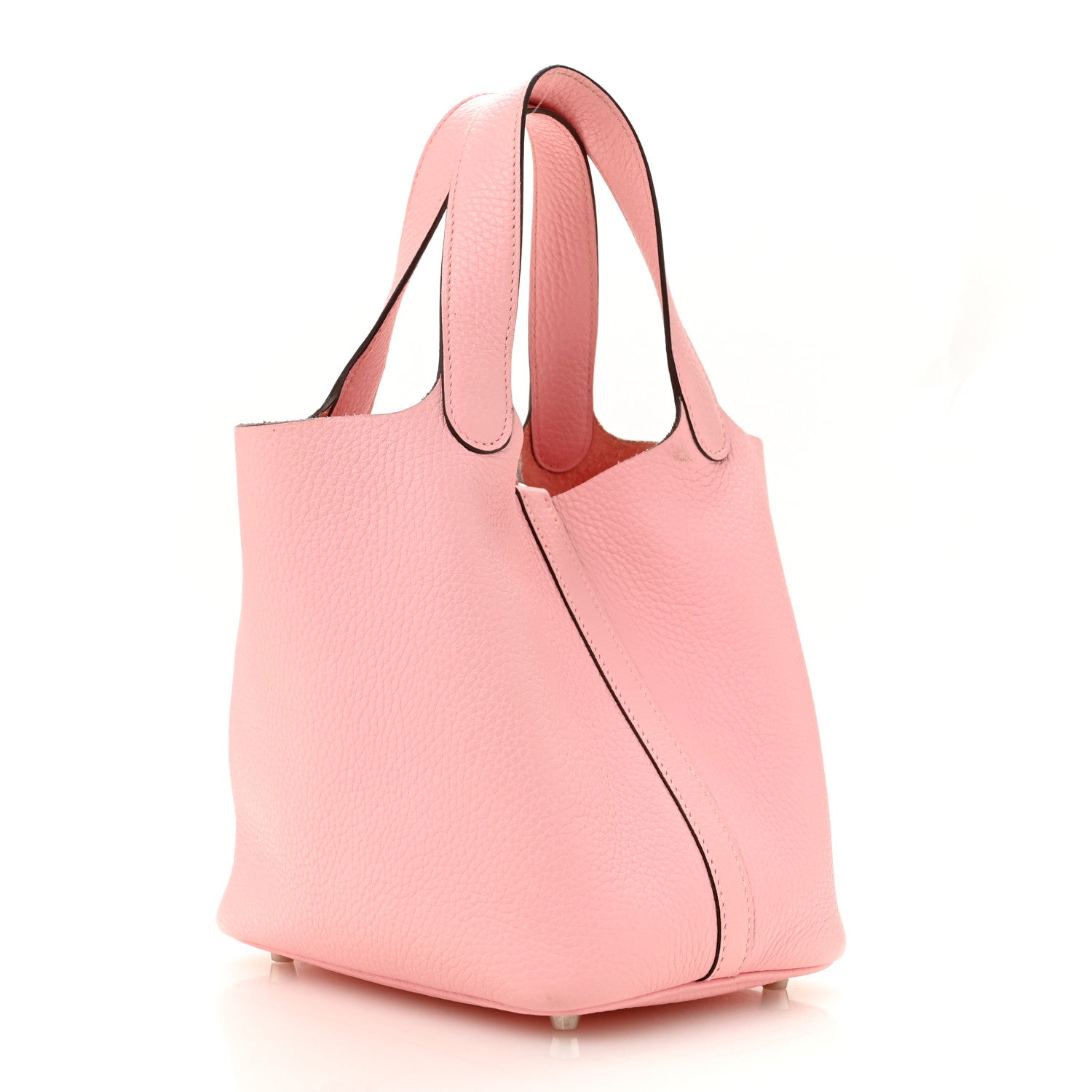 Hermes Taurillon Clemence Picotin Lock 18 PM Rose Sakura 3 of 12