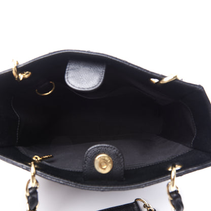 Chanel Caviar Quilted Petit Shopping Tote PST Black 4 of 10