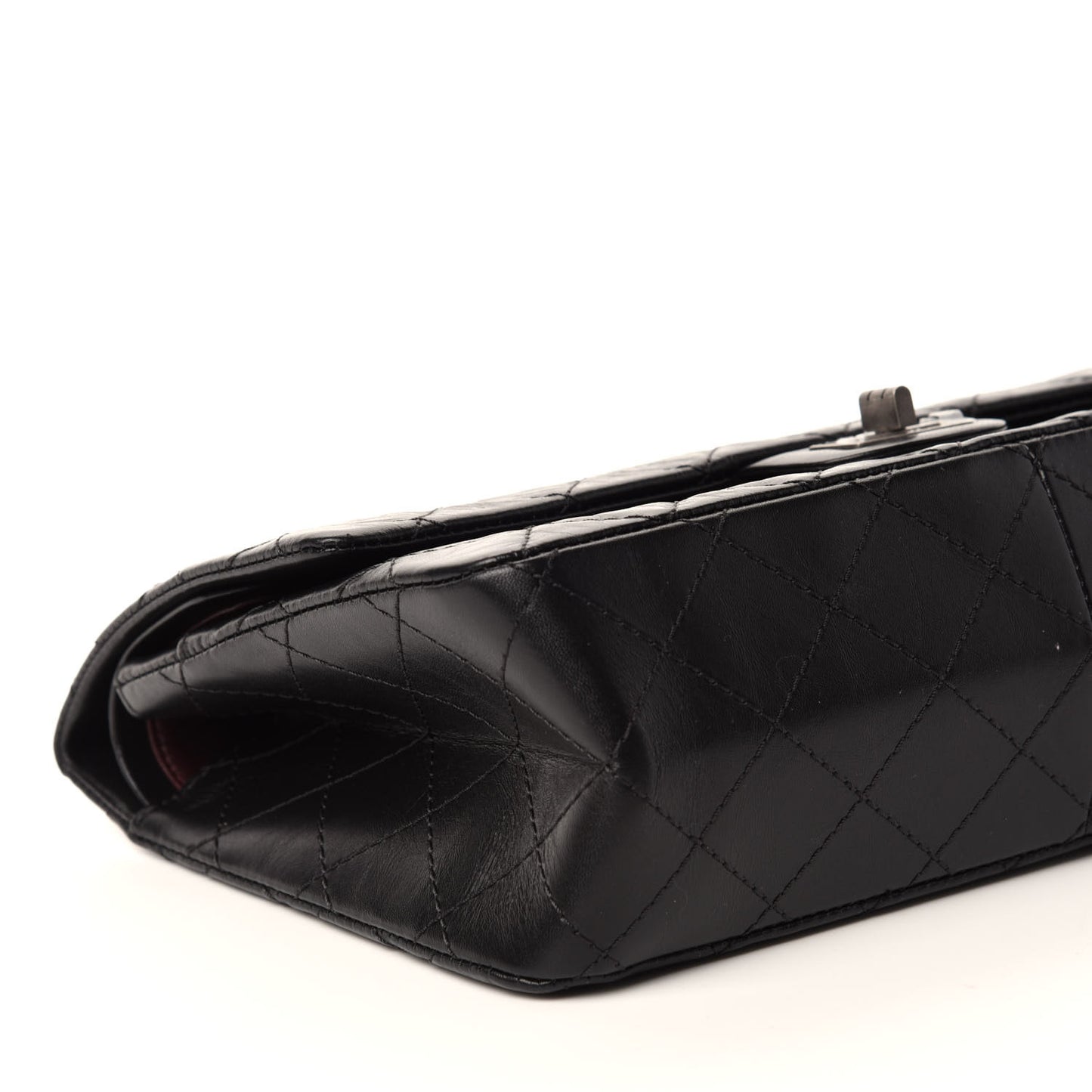 Aged Calfskin Quilted 2.55 Reissue 226 Flap Black