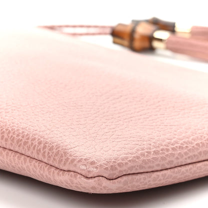Gucci Calfskin Large Bamboo Clutch Pink 10 of 10