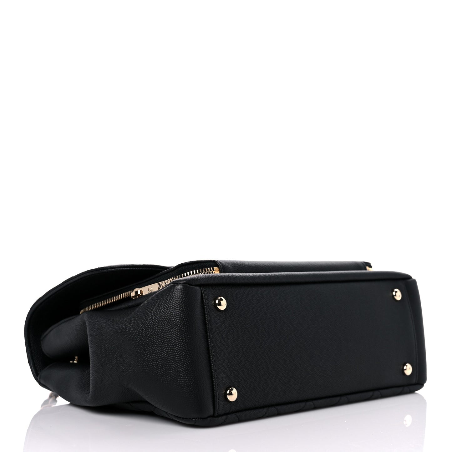 Caviar Quilted Large Business Affinity Flap Black