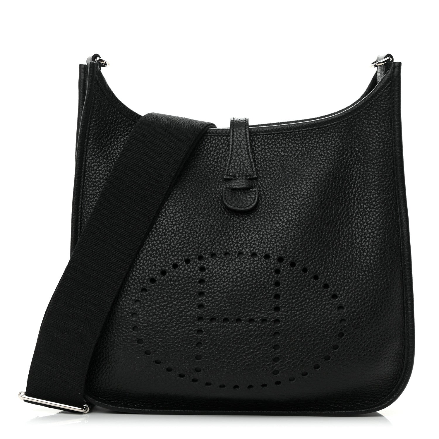 Hermes Taurillon Clemence Evelyne III PM Black 1 of 13