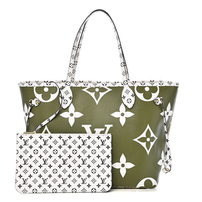 Louis Vuitton Monogram Giant Neverfull MM Kaki 1 of 15
