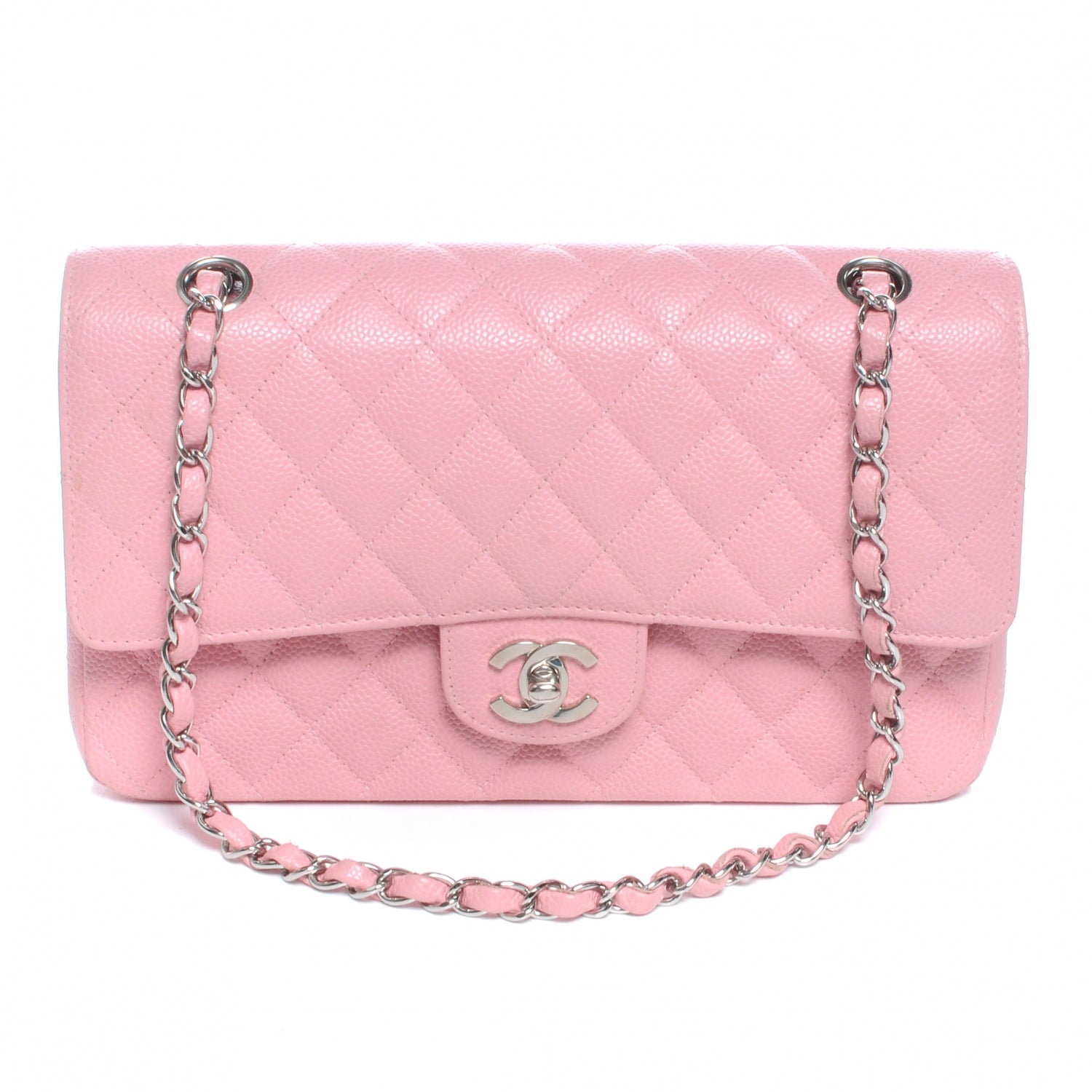 Chanel Caviar Medium Double Flap Pink 1 of 8