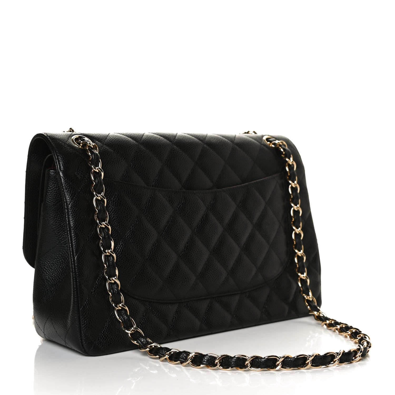 Chanel Caviar Quilted Jumbo Double Flap Black 3 of 17