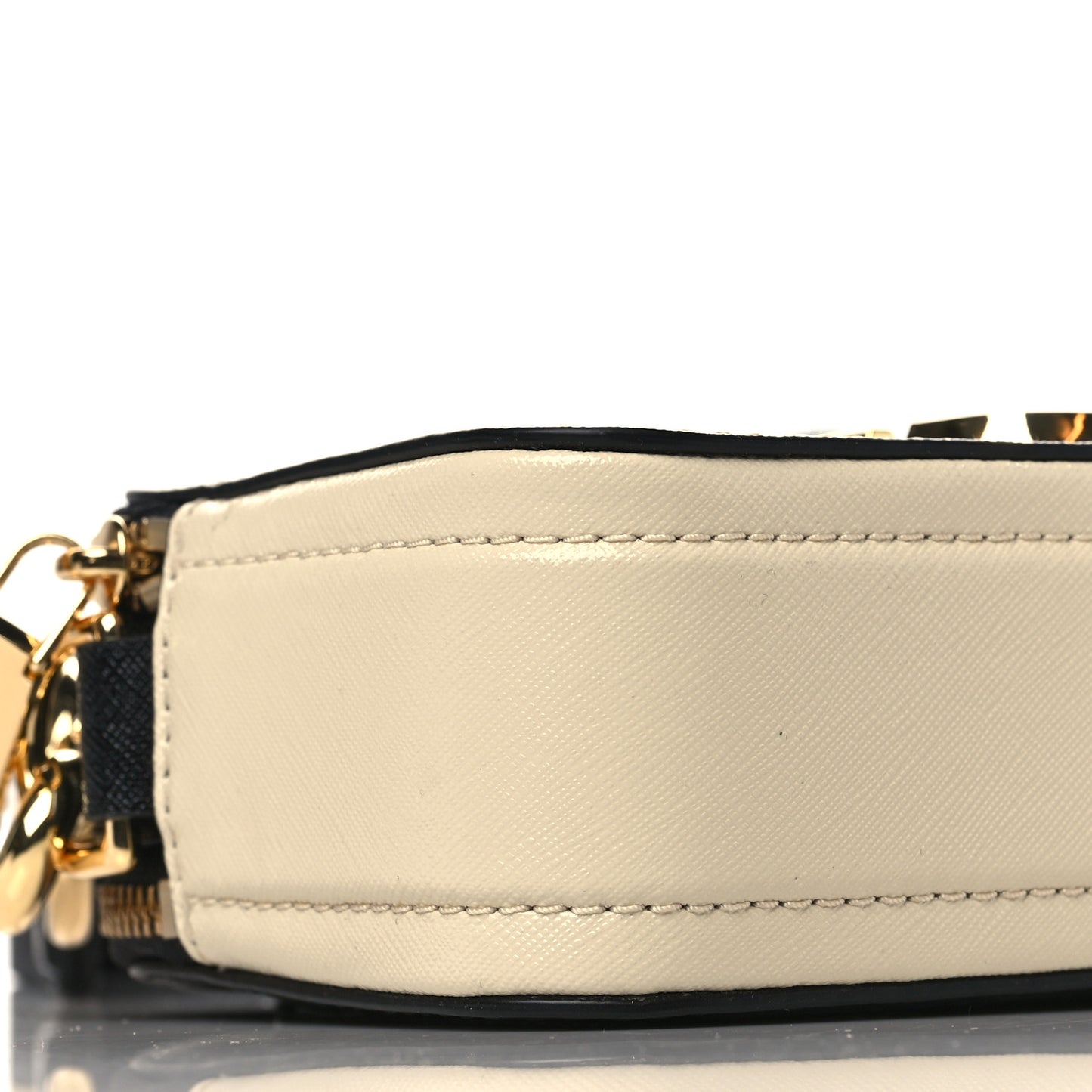 Saffiano Small Snapshot Camera Bag Cloud White Multicolor