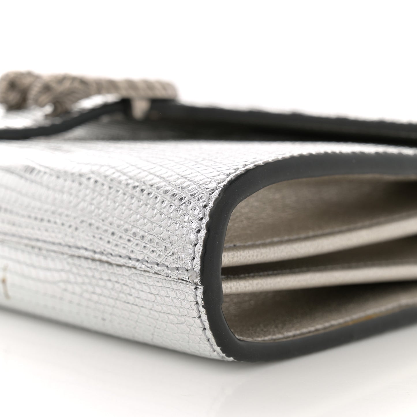 Lizard Mini Dionysus Chain Wallet Silver