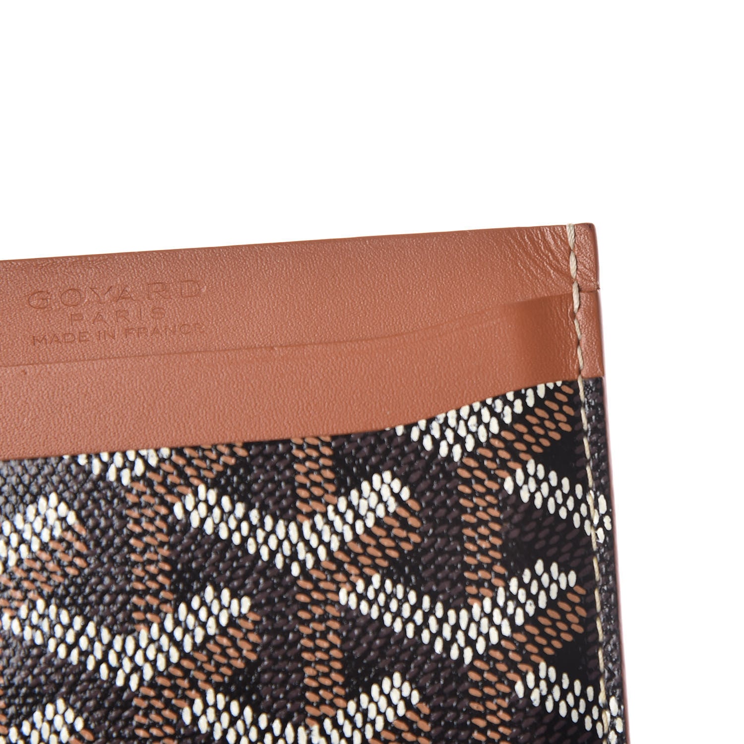 Goyard Goyardine Saint Sulpice Card Holder Black Gold 8 of 14