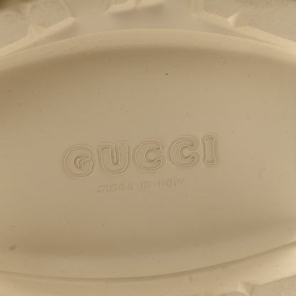 Gucci Rubber GG Monogram Perforated Elea Platform 55mm Lug Sole Sandals Mystic White 7 of 10