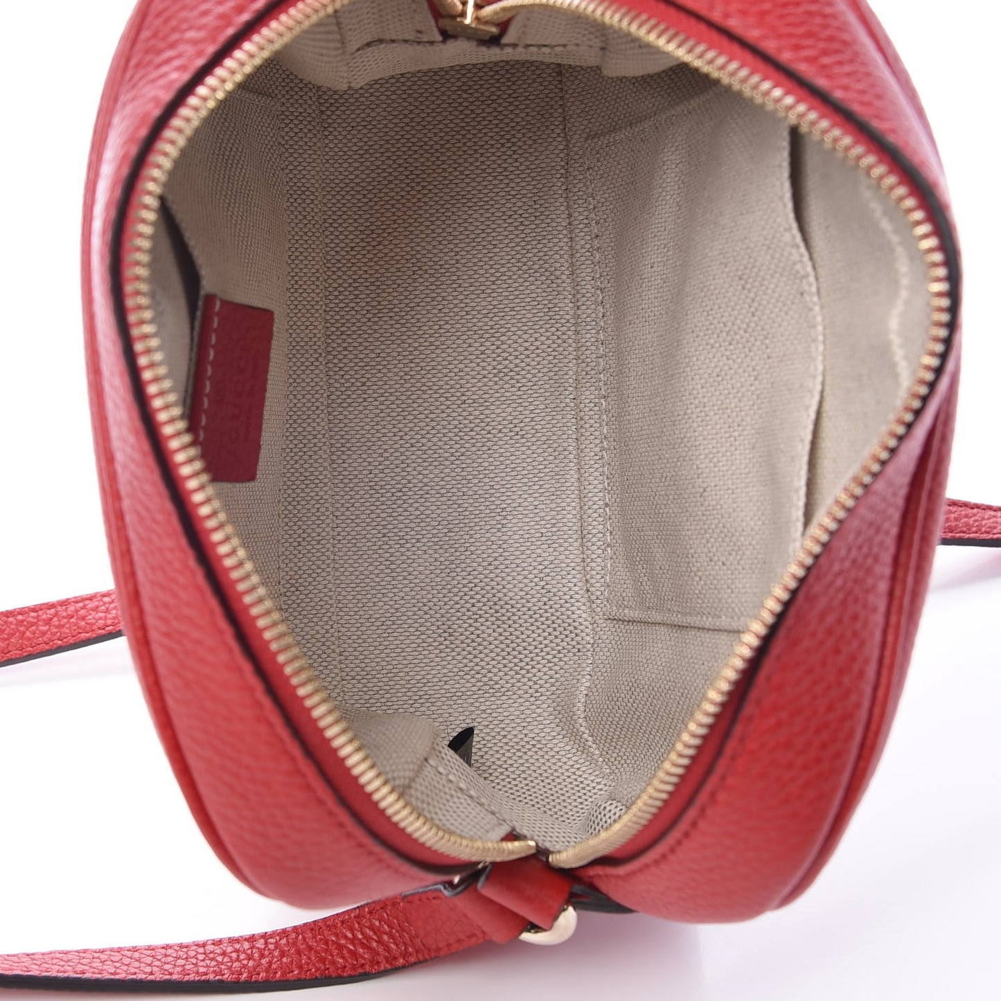 Pebbled Calfskin Small Soho Disco Bag Tabasco Red