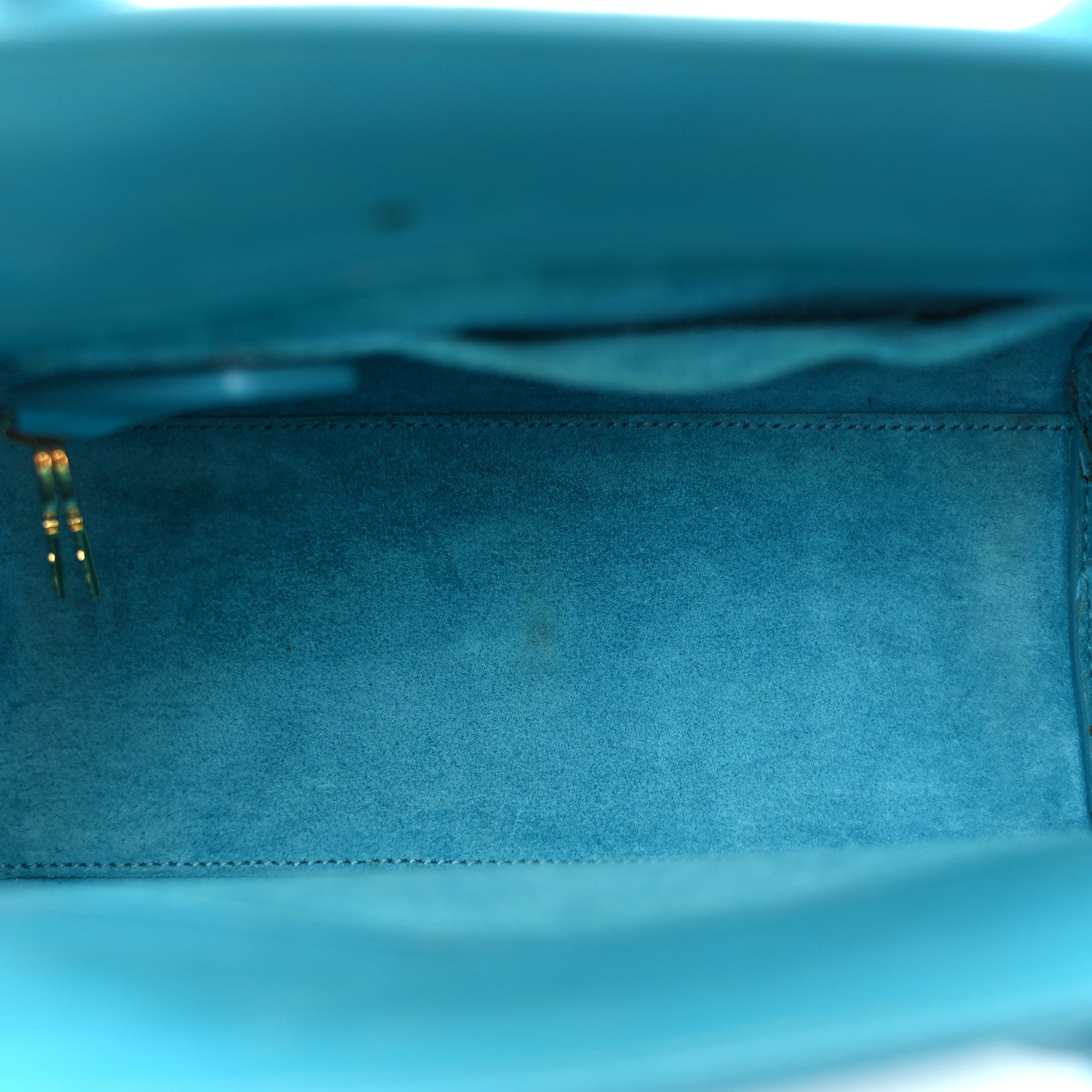 Saint Laurent Calfskin Nano Sac De Jour Turquoise 8 of 33
