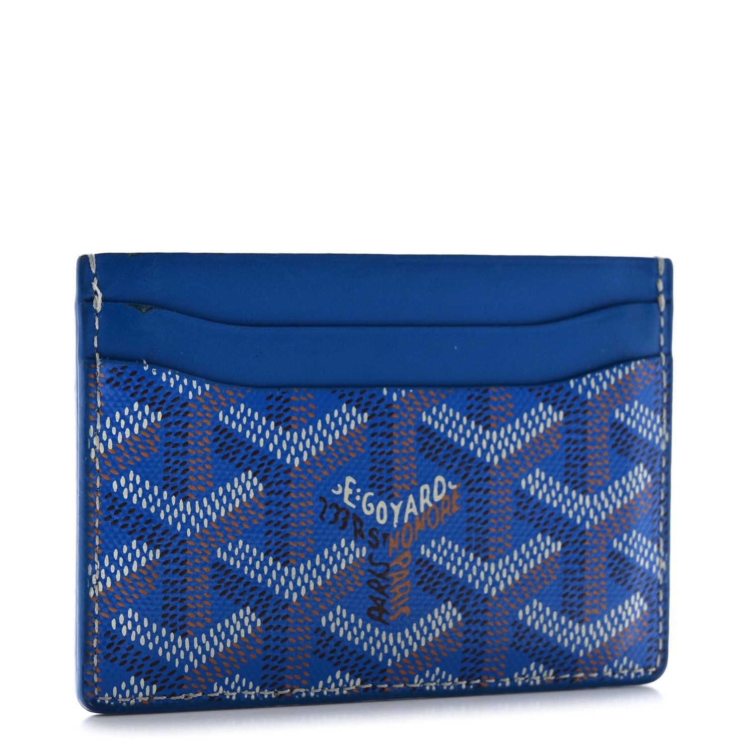 Goyard Goyardine Saint Sulpice Card Holder Sky Blue 3 of 12