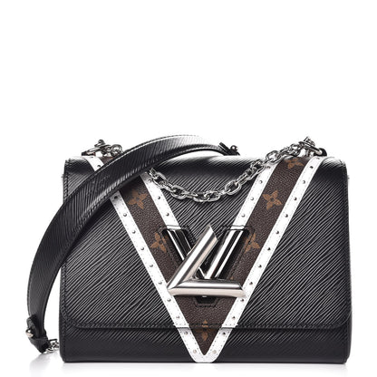 Louis Vuitton Epi Monogram Twist Shoulder Bag MM Black 1 of 6