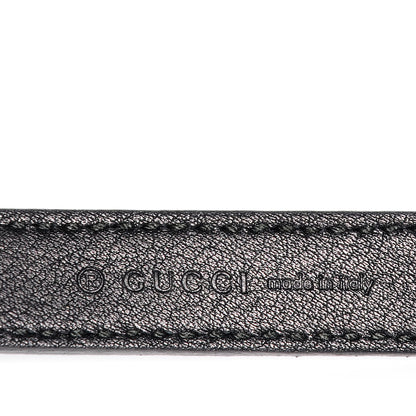 Gucci Leather Horsebit Thin Belt 80 32 Black 4 of 6