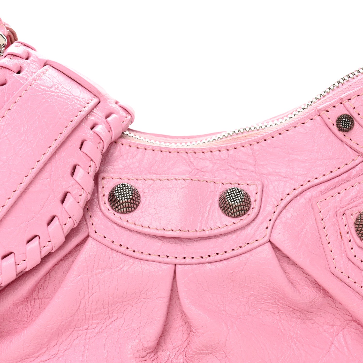 Balenciaga Agneau Arena Le Cagole Shoulder Bag XS Candy Pink 9 of 12