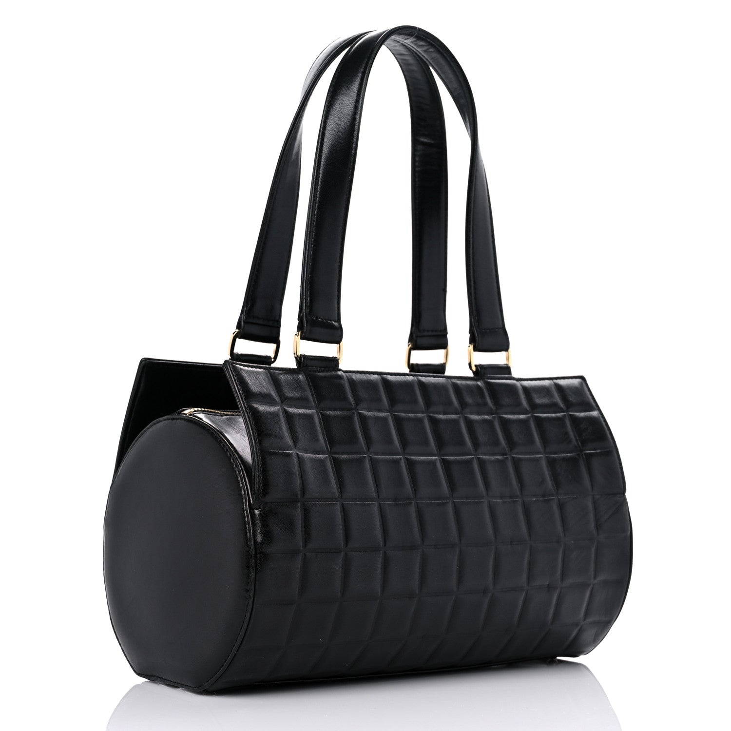 Chanel Lambskin Chocolate Bar Quilted Bag Black 3 of 24