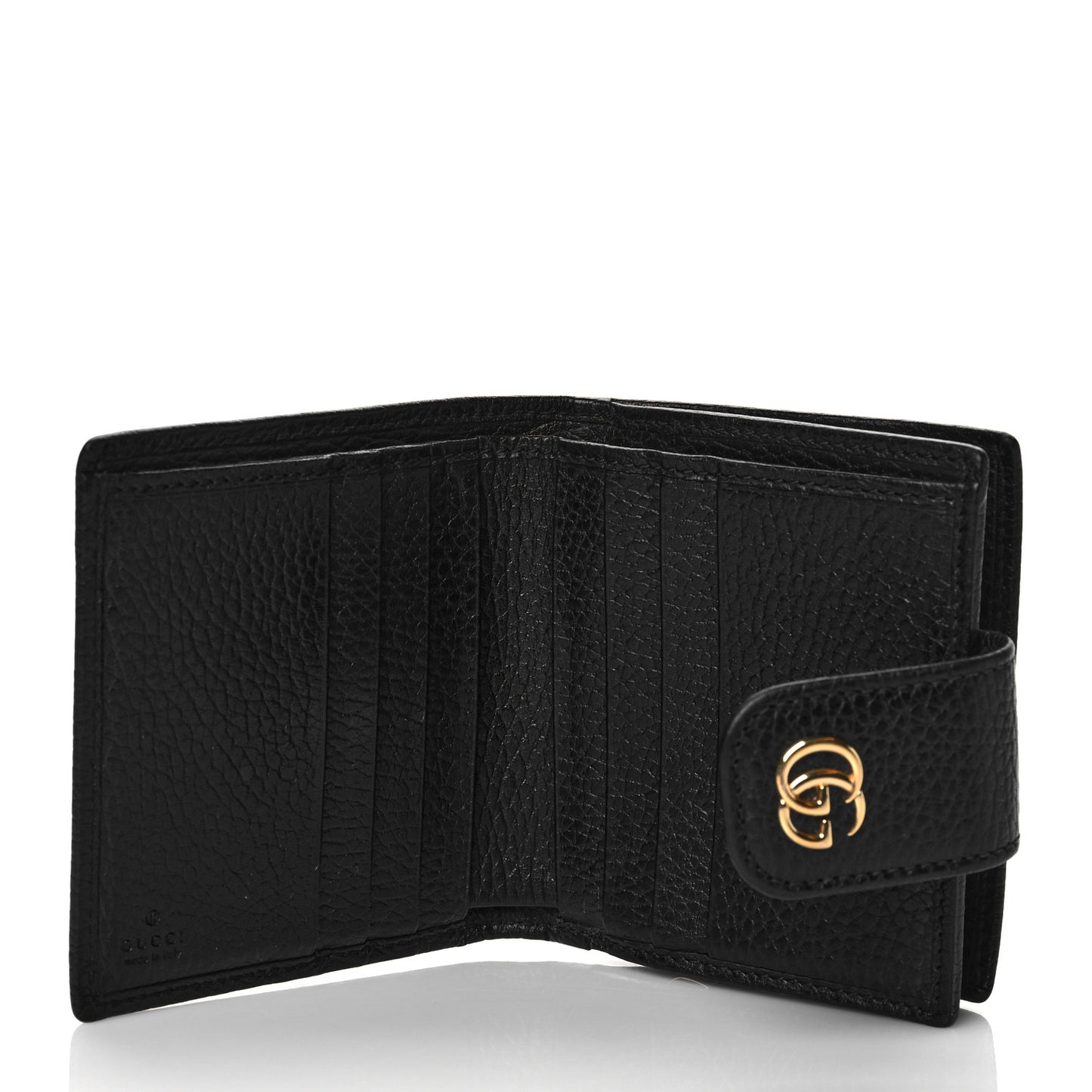 Dollar Calfskin GG Marmont French Wallet Black
