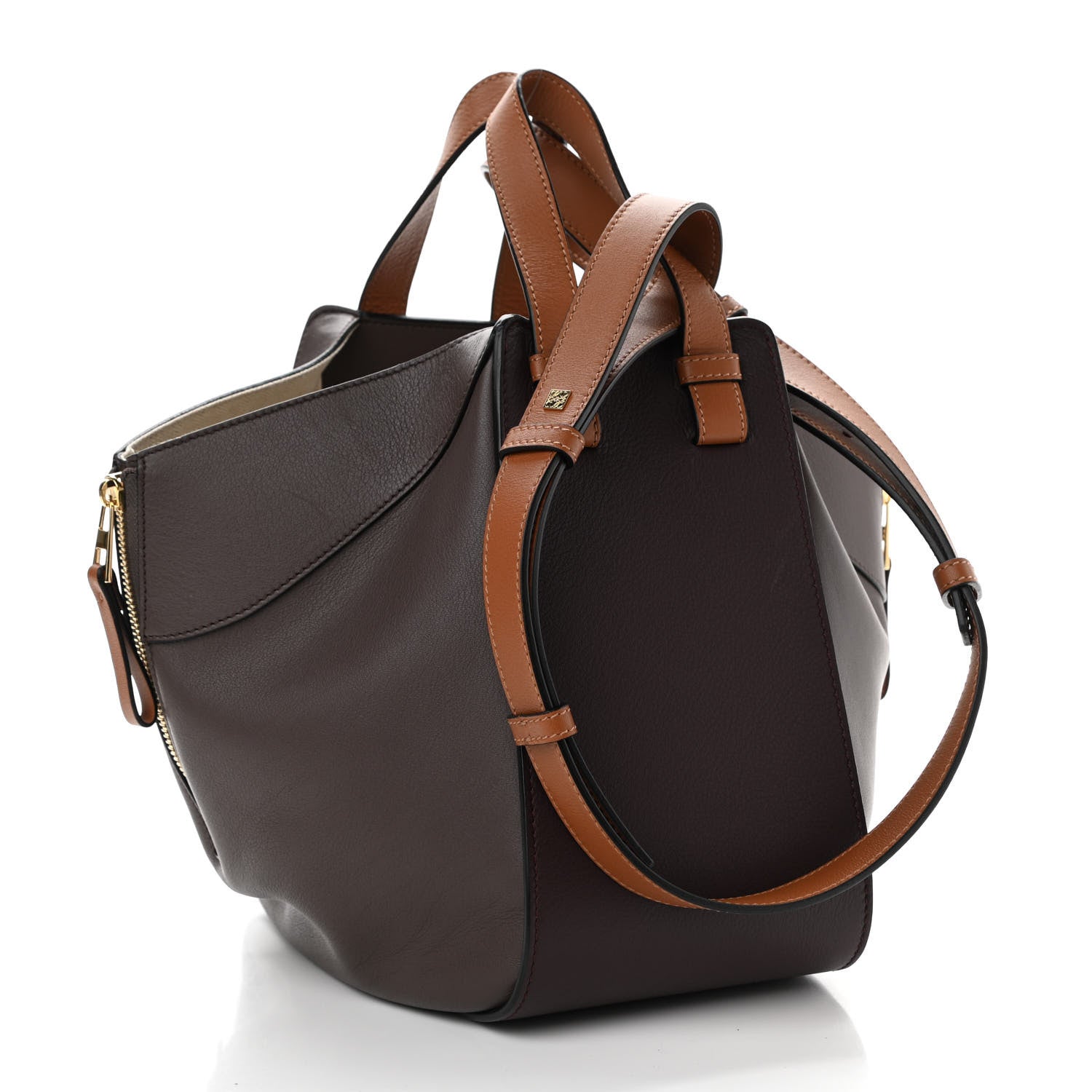 Loewe Calfskin Small Hammock Shoulder Bag Oxblood Tan 3 of 12