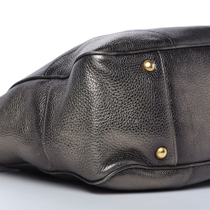 Prada Vitello Daino Tote Piombo 6 of 10