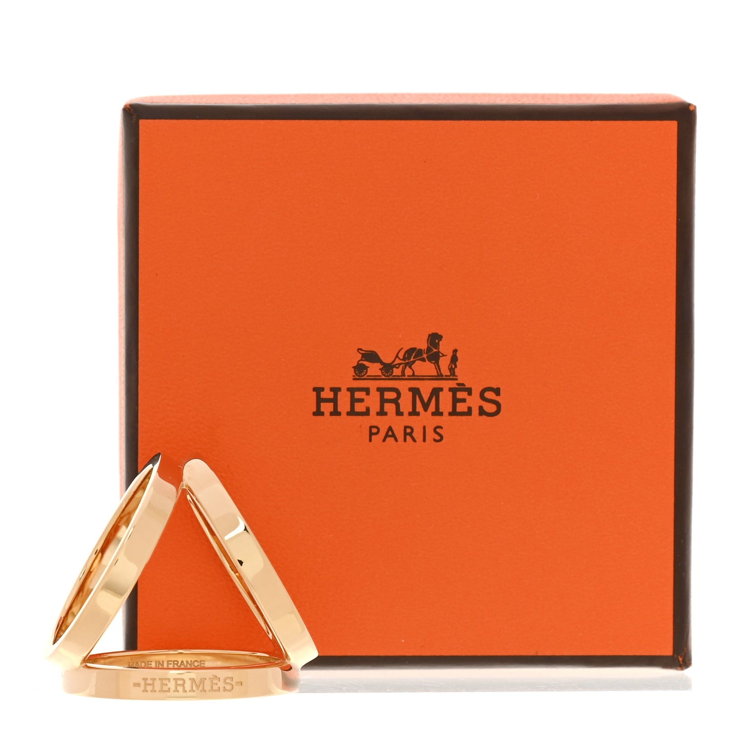 Permabrass Gold Trio Scarf Ring