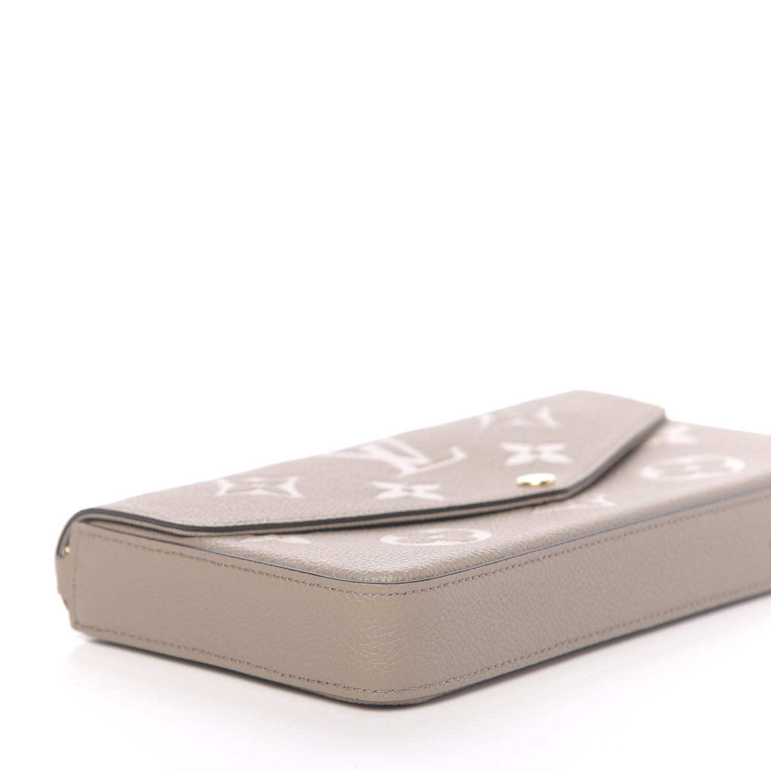 Louis Vuitton Empreinte Monogram Giant Felicie Pochette Tourterelle Creme 7 of 10